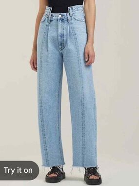 Agolde Light Blue Straight Leg Jeans